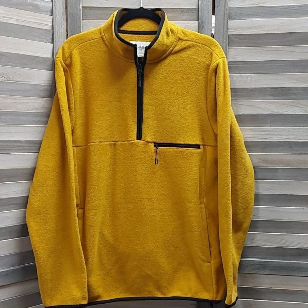 Men's Polar Fleece High Neck 1/2 zip Sweatshirt | Goodfellow | Medium